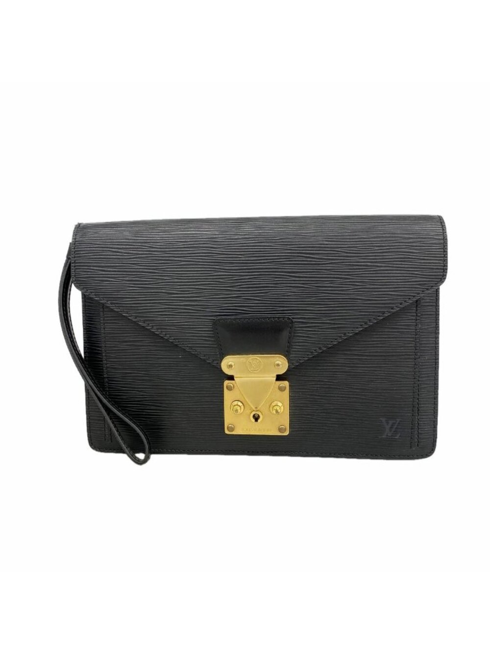 Louis Vuitton Clutch Epi Pochette Series Dragonne Noir